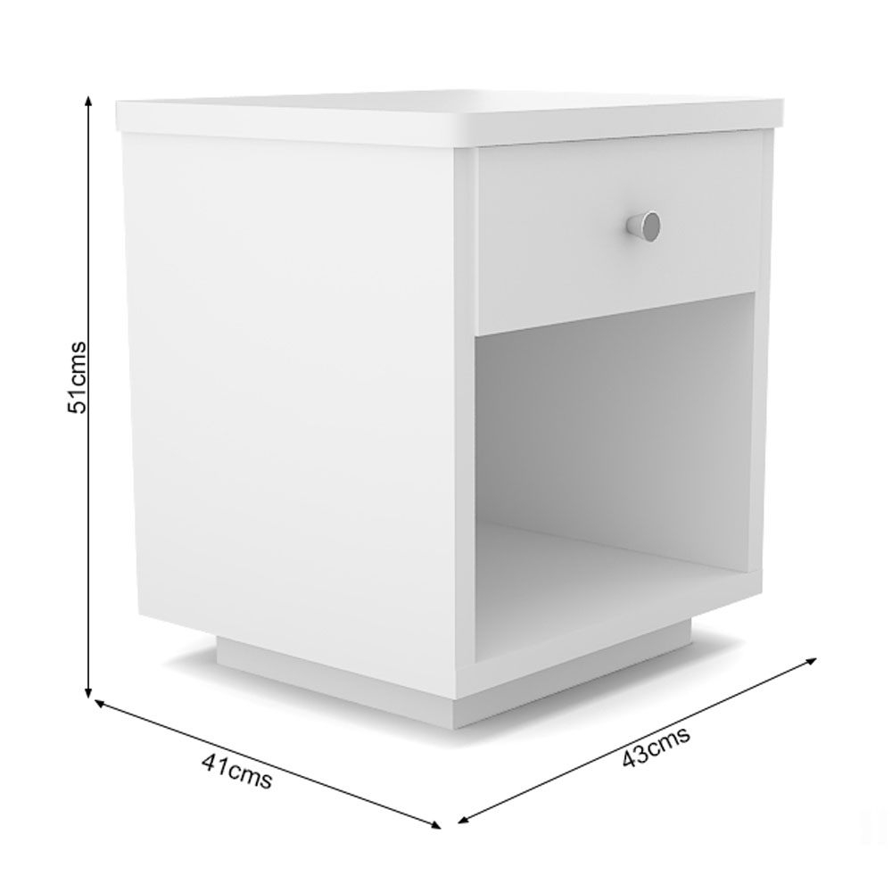 Ivory White Side Table Rainforest Italy