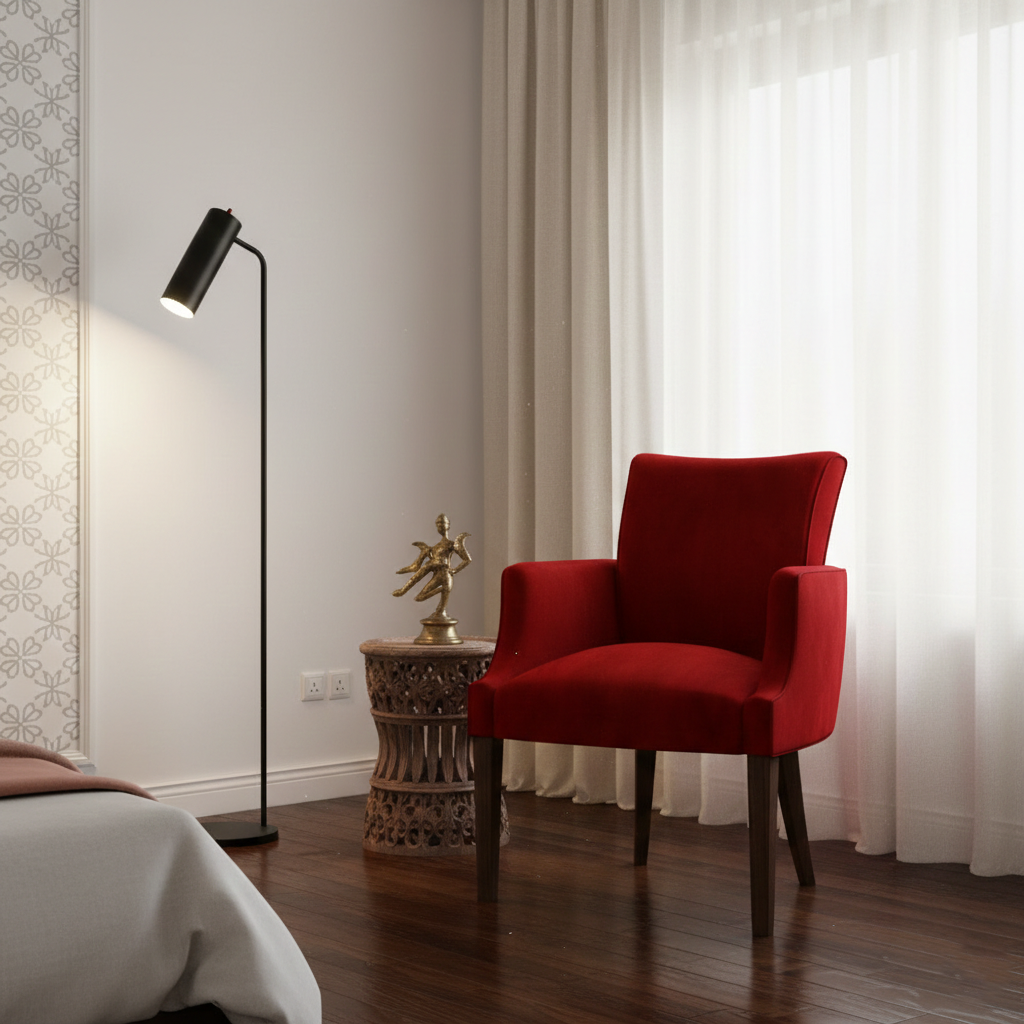 Floret Chair-Scarlet Red