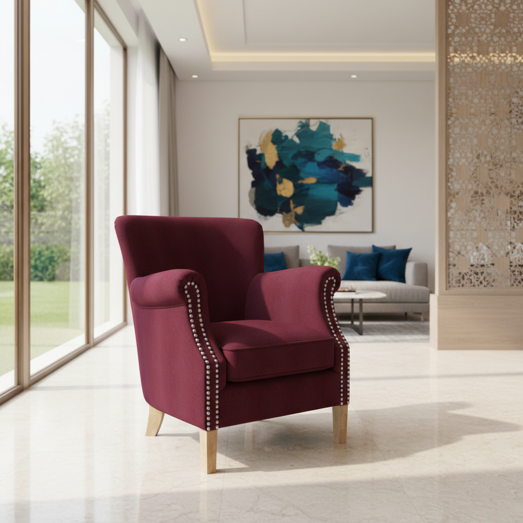 Boysenberry High back chair