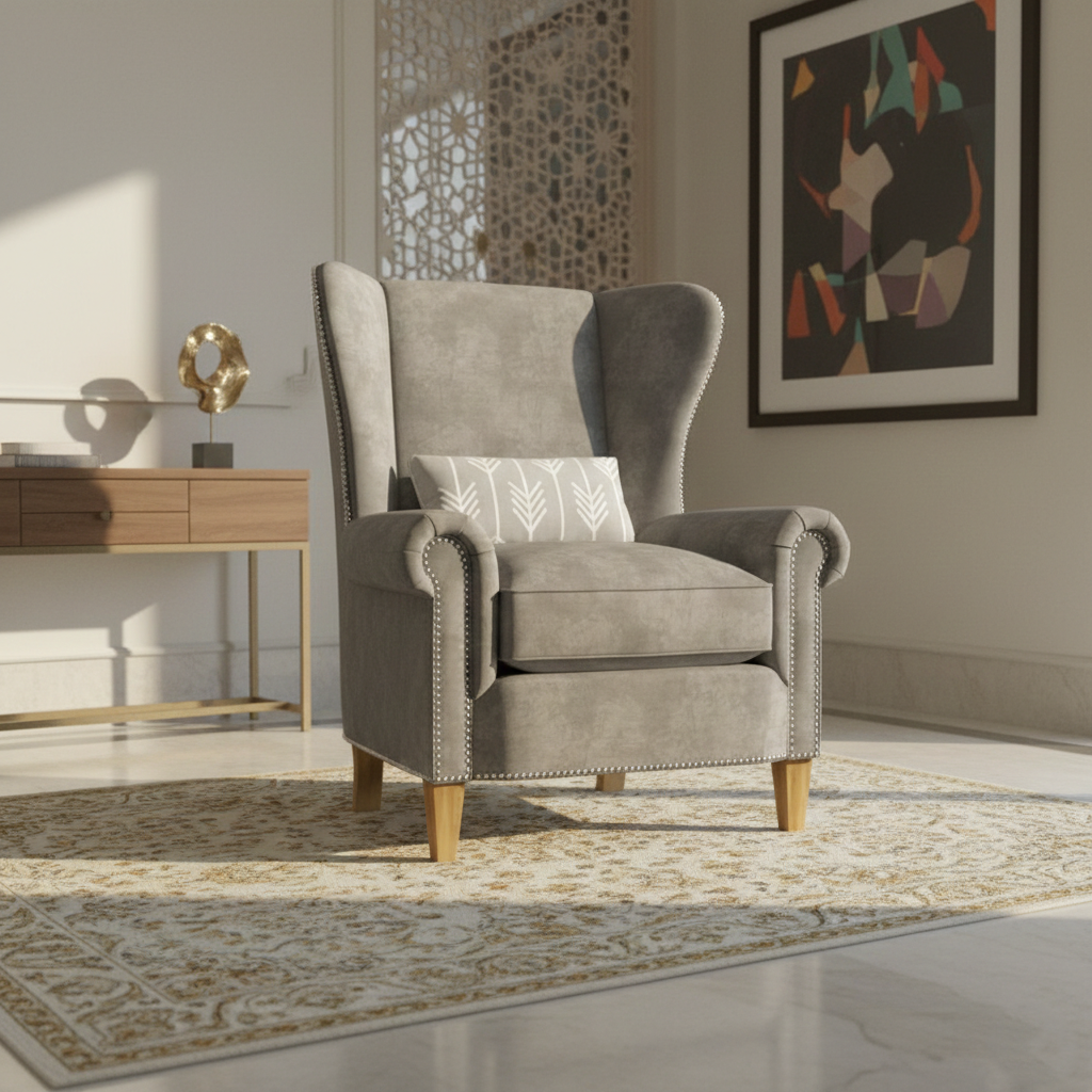 KNIGHTS Arm Chair - Grey