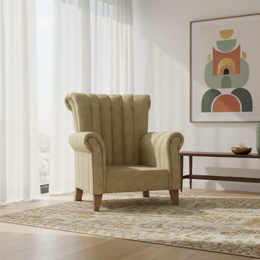 Brice Club Chair - Oat Brown