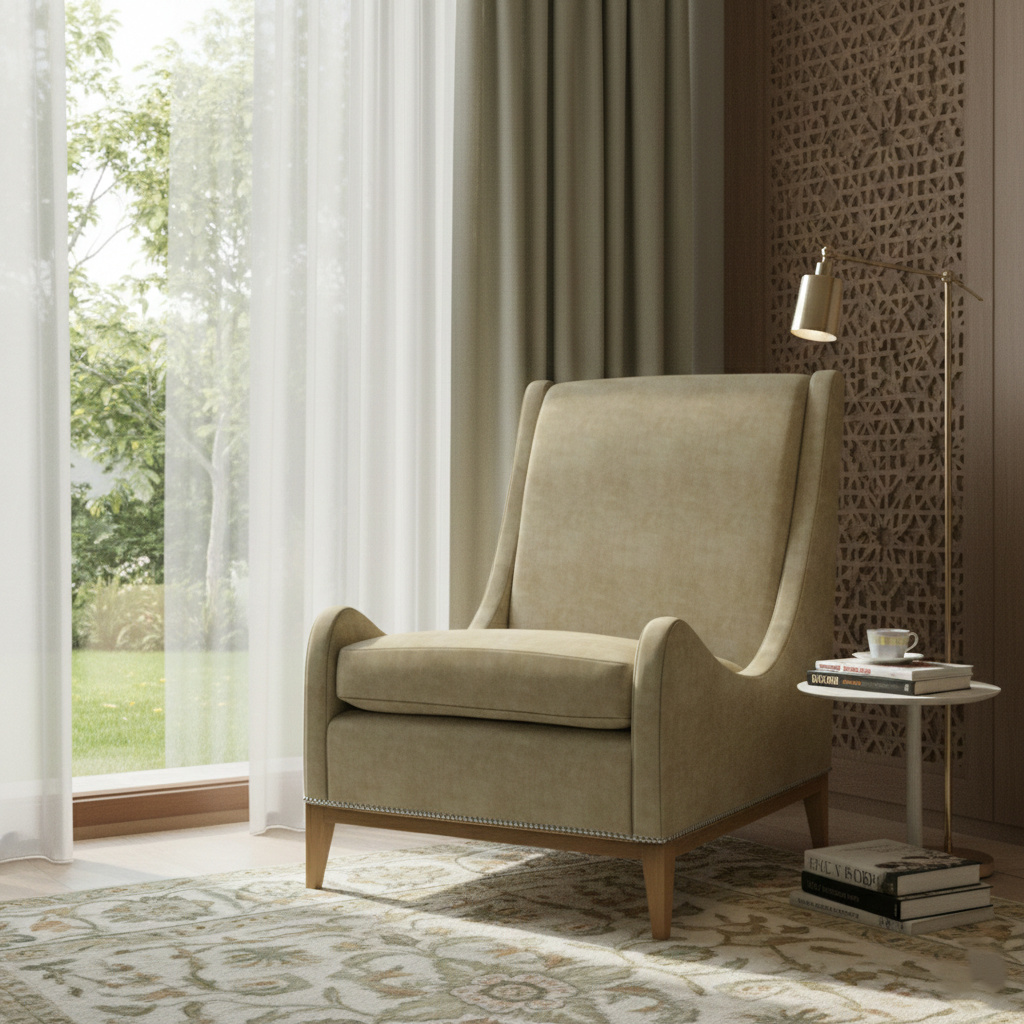 Canyon Club Chair-Beige
