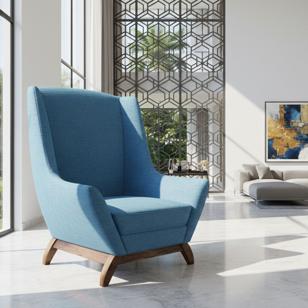 JENSEN CHAIR - TEAL BLUE