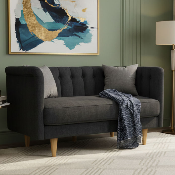 Fluky Highback Sofa - Grey