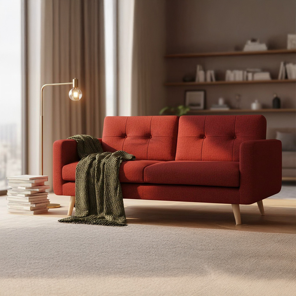 U sofa - Scarlet Red
