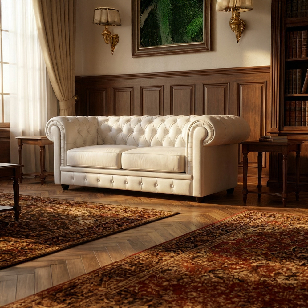 CHESTER SOFA - SNOW WHITE