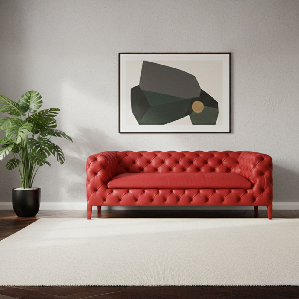 DUET CHESTERFIELD - SCARLET RED