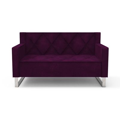 RF diamond quilt sofa-Violet