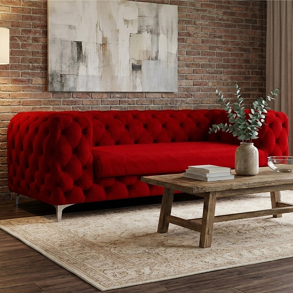 Pisano Sofa Crimson Red