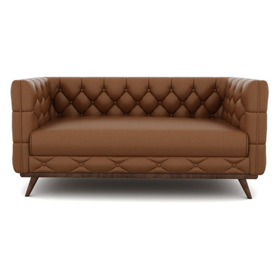 DIAMOND CHESTERFIELD - CHOCOLATE BROWN