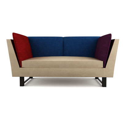 MULTI-COLORED SOFA - LINEN