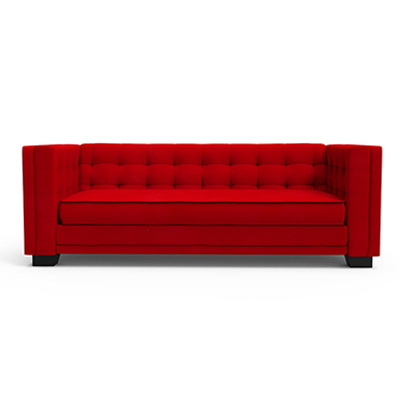 Classic MOD Sofa - Berry Red