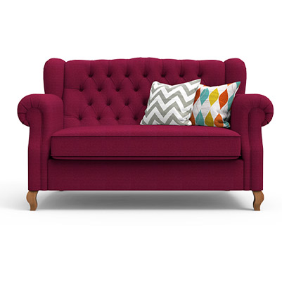 Classic Scroll Arm Sofa-Boysenberry