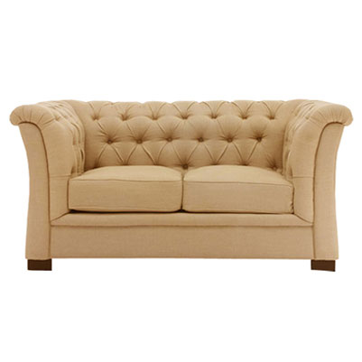 CURVE ARM TUFTED - BEIGE