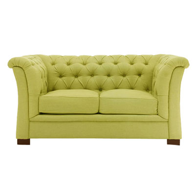 CURVE ARM TUFTED - LIME GREEN